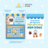  Sách Thiếu Nhi - Sticker Bóc Dán Cho Bé CHỦ TIỆM TÀI BA 