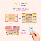  Sách Thiếu Nhi - Sticker Bóc Dán Cho Bé CHỦ TIỆM TÀI BA 