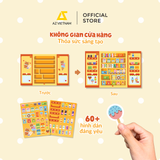  Sách Thiếu Nhi - Sticker Bóc Dán Cho Bé CHỦ TIỆM TÀI BA 