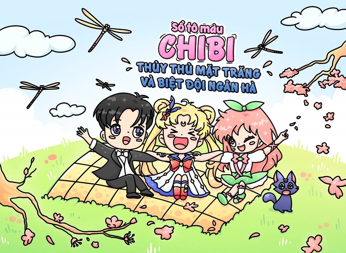  Sách - Sổ Tô Màu Chibi: Thủy Thủ Mặt Trăng Và Biệt Đội Ngân Hà 