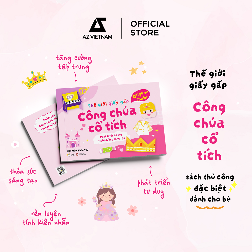  Sách Thiếu Nhi - Thế Giới Giấy Gấp: Công Chúa Cổ Tích 