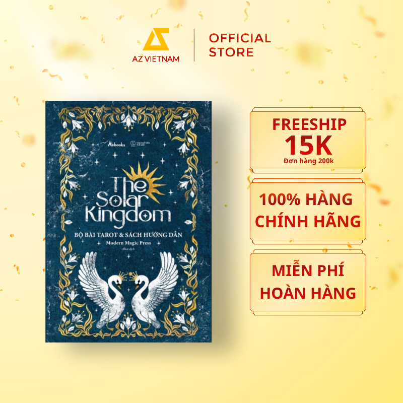  Sách - [Boxset Việt Hoá] The Solar Kingdom (Bộ Bài Tarot & Sách Hướng Dẫn) 