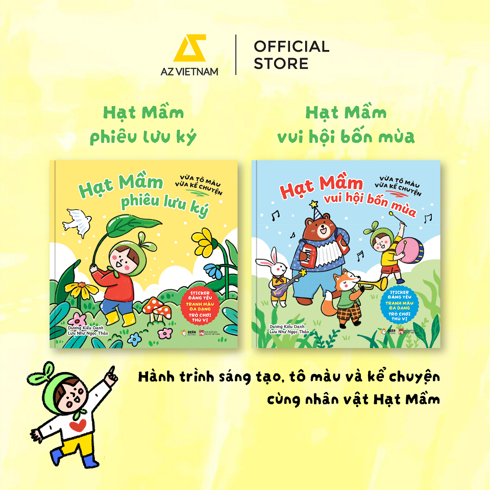  Sách Thiếu Nhi - Bộ 2 Cuốn: Hạt Mầm Phiêu Lưu Ký + Hạt Mầm Vui Hội Bốn Mùa 