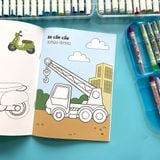  Sách Thiếu Nhi - Bộ Sách Tô Màu, Tập Vẽ Kèm Từ Vựng Song Ngữ Cho Bé Họa Sĩ Nhí Vẽ Thế Giới 