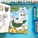  Sách Thiếu Nhi - Bộ Sách Tô Màu, Tập Vẽ Kèm Từ Vựng Song Ngữ Cho Bé Họa Sĩ Nhí Vẽ Thế Giới 