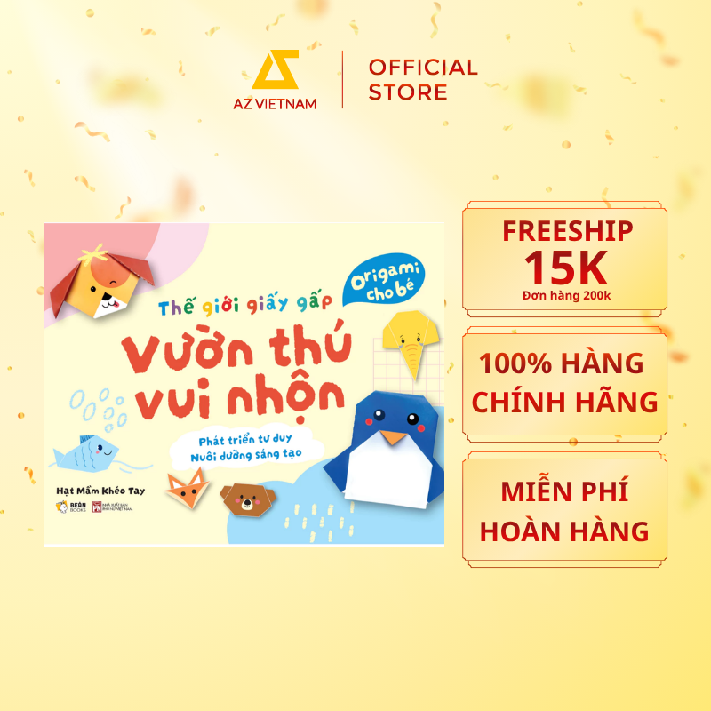  Sách Thiếu Nhi - Thế Giới Giấy Gấp: Vườn Thú Vui Nhộn 