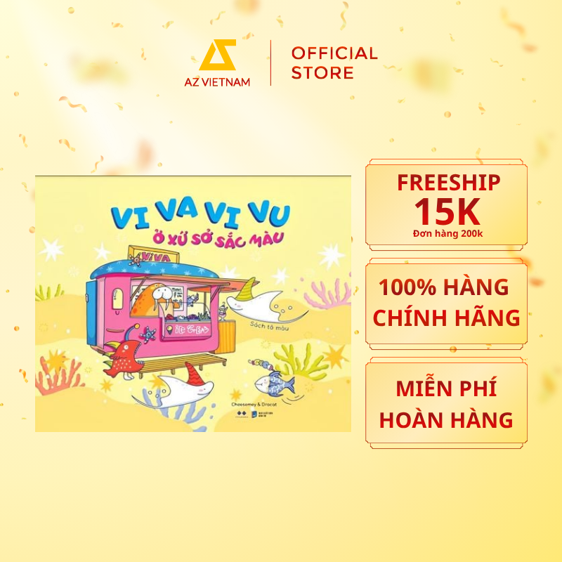  Sách Tô Màu - Vi Va Vi Vu Ở Xứ Sở Sắc Màu (Bản Bìa Vàng) 