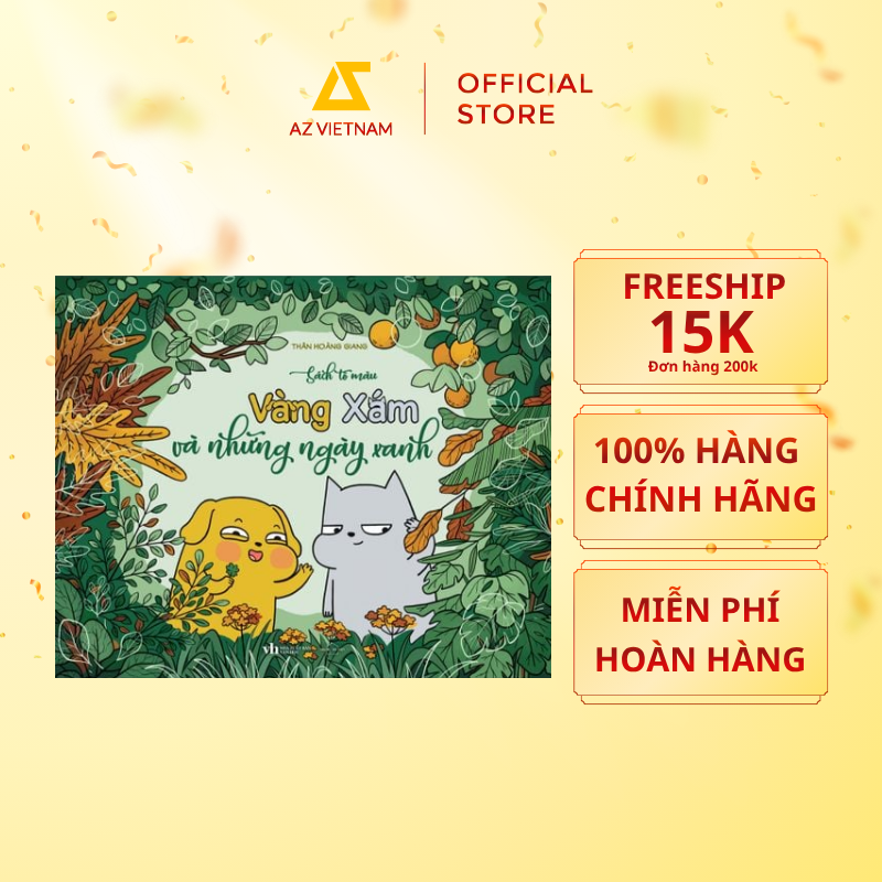  Sách - Vàng Xám Và Những Ngày Xanh (Sách Tô Màu) 