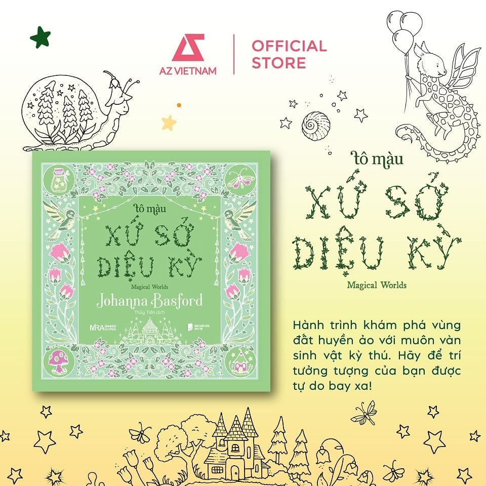  Sách - Tô Màu Xứ Sở Diệu Kỳ 