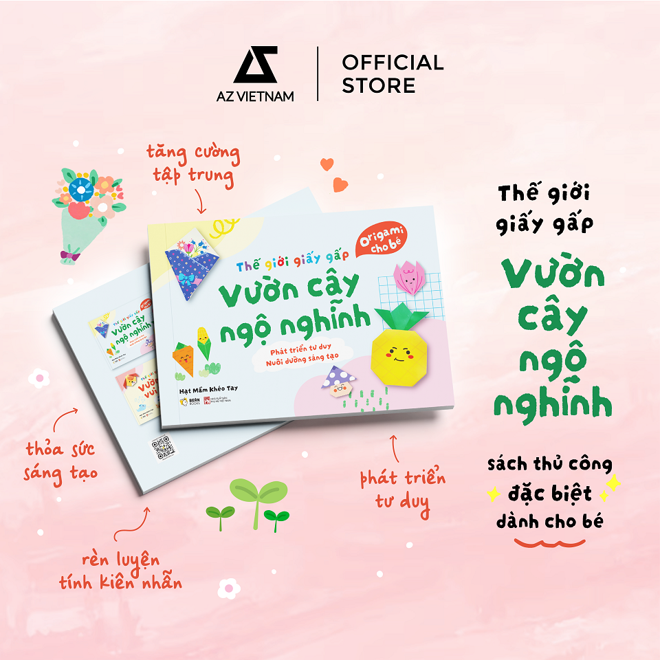  Sách Thiếu Nhi - Thế Giới Giấy Gấp: Vườn Cây Ngộ Nghĩnh 