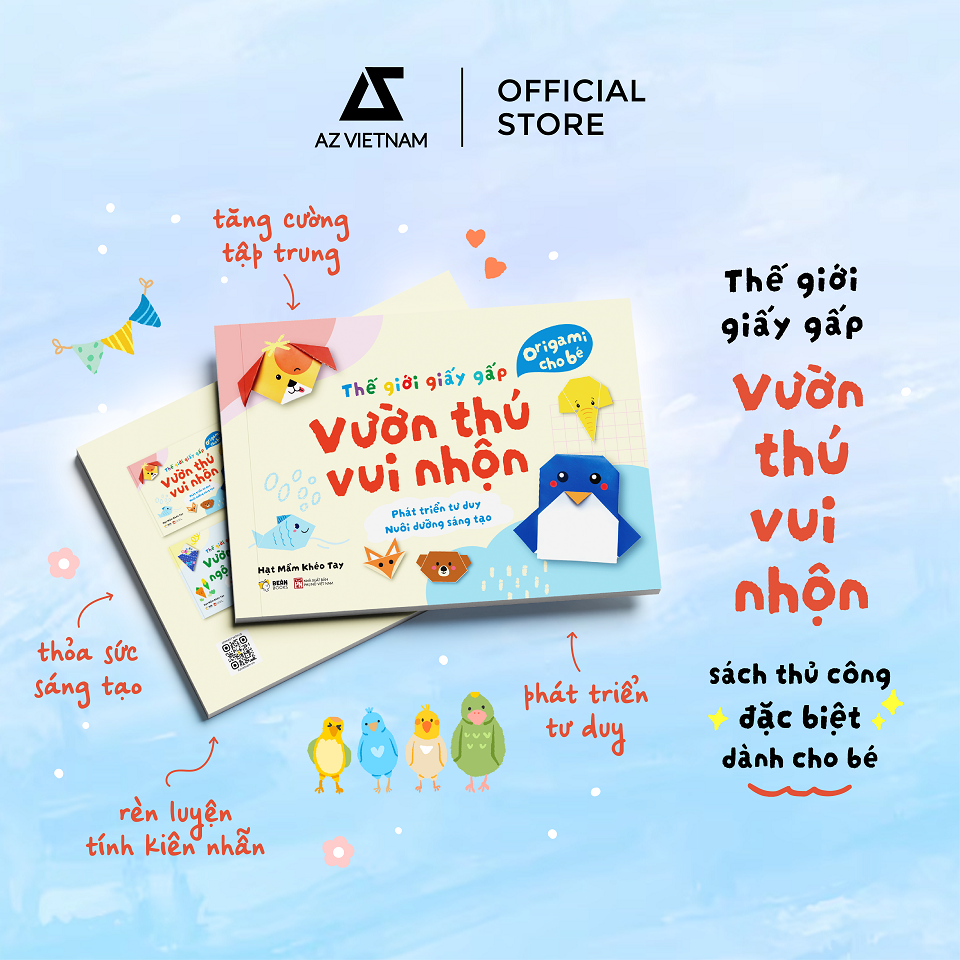  Sách Thiếu Nhi - Thế Giới Giấy Gấp: Vườn Thú Vui Nhộn 