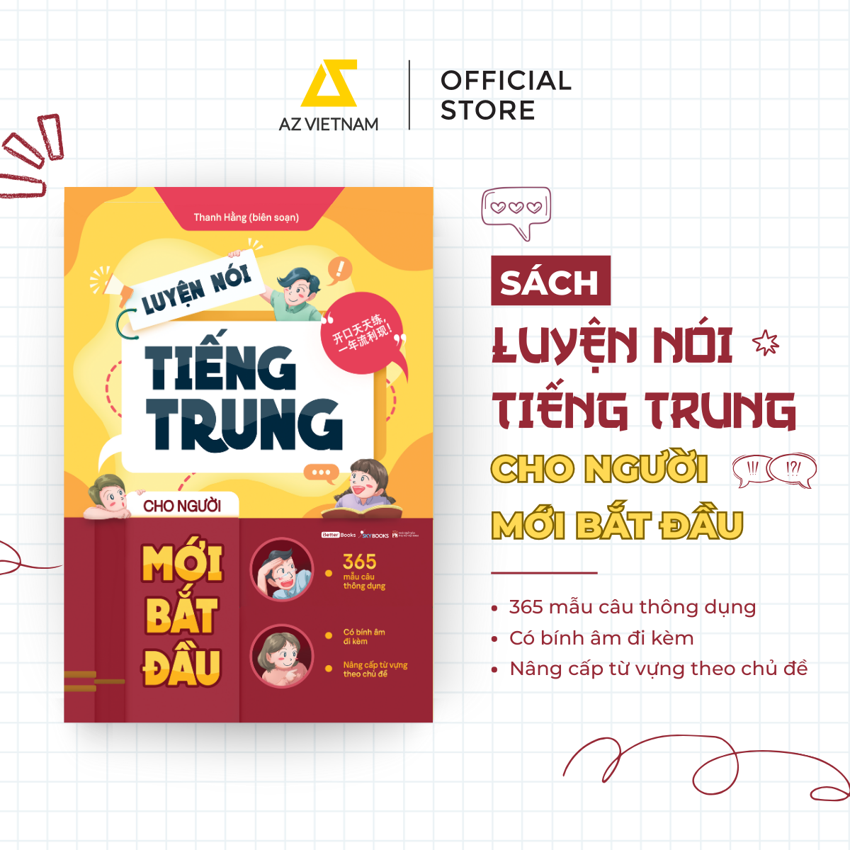  Sách - Luyện Nói Tiếng Trung Cho Người Mới Bắt Đầu 