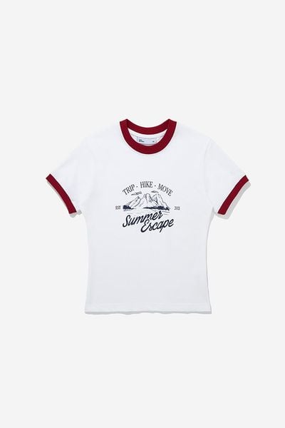 ÁO THUN NỮ RINGER SUMMER ESCAPE