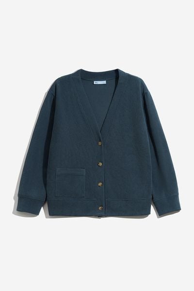 ÁO KHOÁC REGULAR CARDIGAN BASIC - Navy