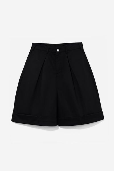 QUẦN SHORT KAKI NAM CUFFED - Đen