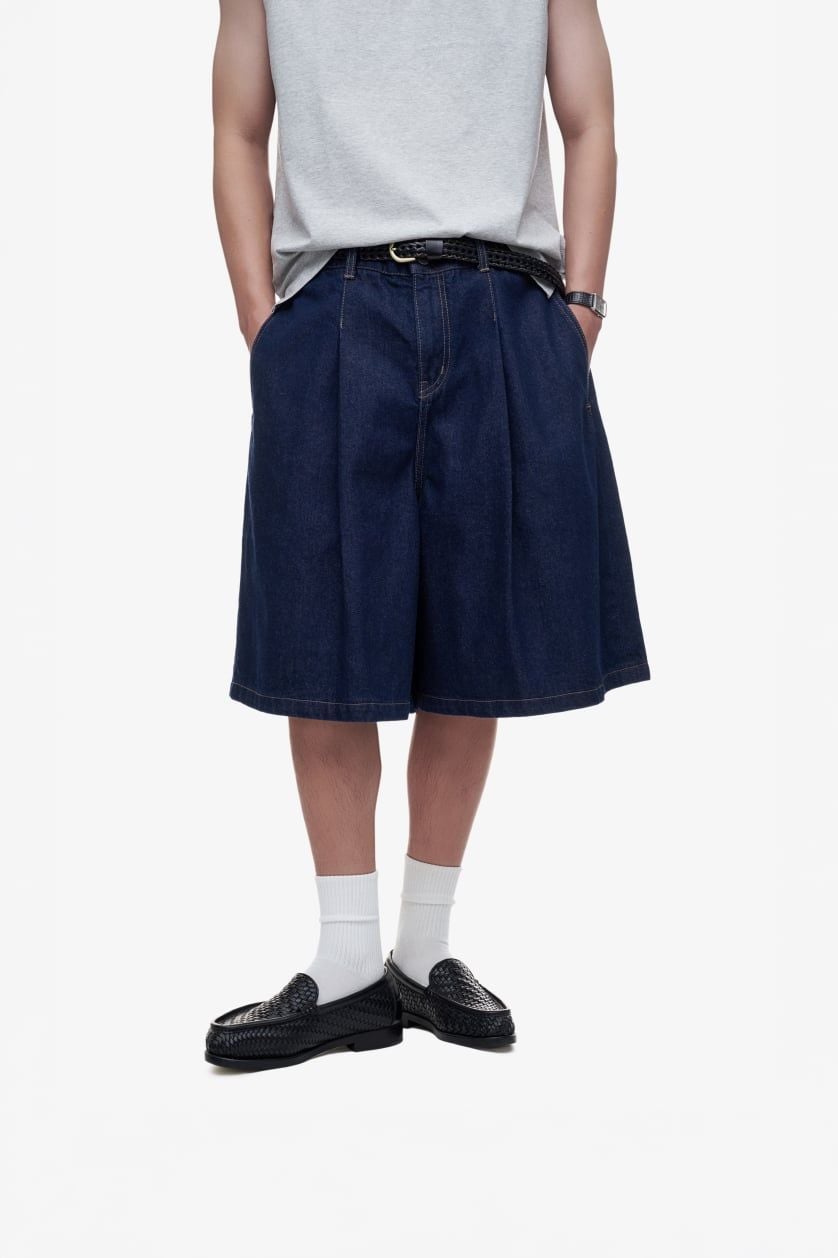 QUẦN SHORT JEAN ỐNG CONG BASIC