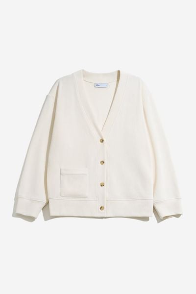 ÁO KHOÁC REGULAR CARDIGAN BASIC - Kem
