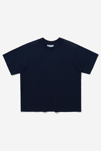 ÁO THUN BOXY BASIC - Navy