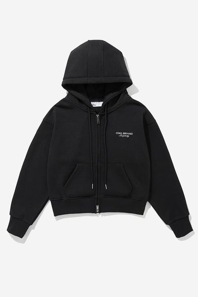 ÁO KHOÁC NỈ NỮ CROP 2.0 - Đen