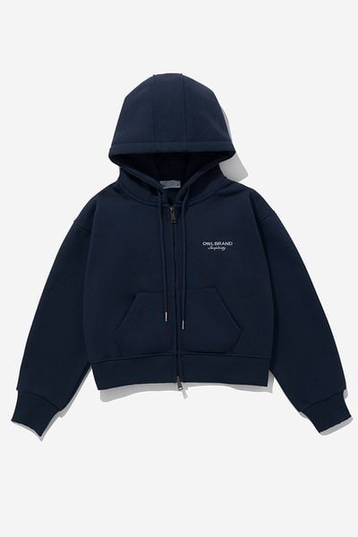 ÁO KHOÁC NỈ NỮ CROP 2.0 - Navy