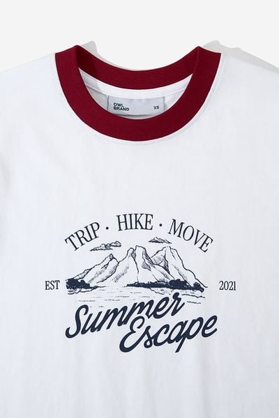 ÁO THUN NỮ RINGER SUMMER ESCAPE