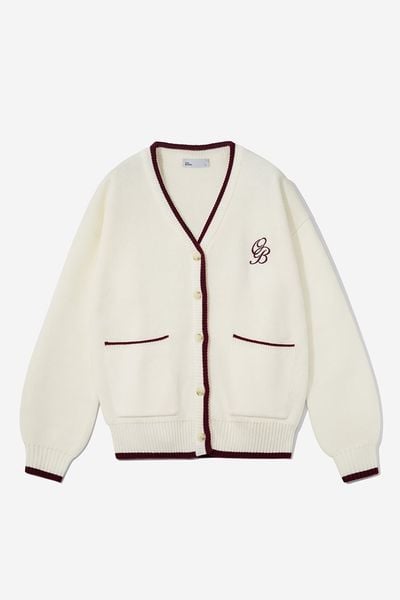ÁO KHOÁC REGULAR CARDIGAN AAO - Kem