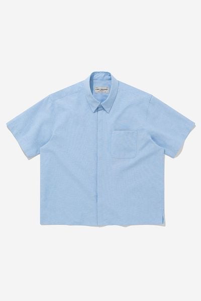 ÁO SƠ MI BOXY OXFORD - Babyblue