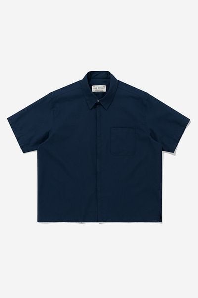 ÁO SƠ MI BOXY OXFORD - Navy