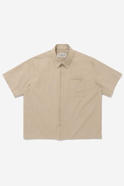 ÁO SƠ MI BOXY OXFORD - Tan