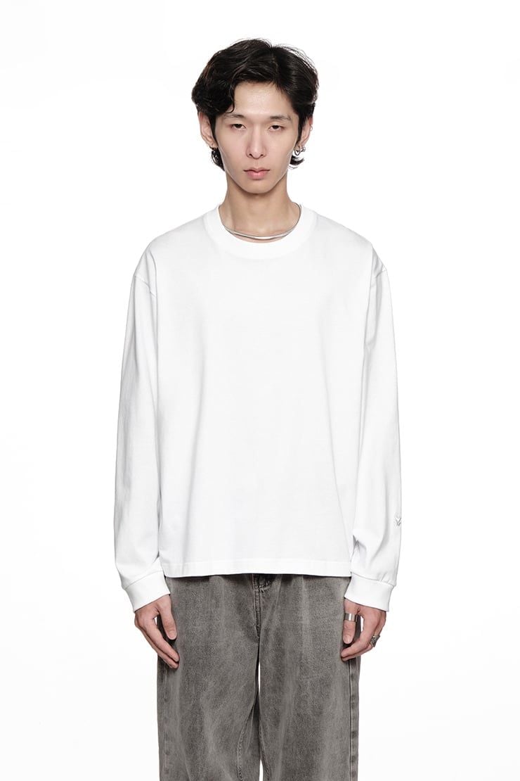 ÁO THUN REGULAR BASIC LONGSLEEVE - Trắng