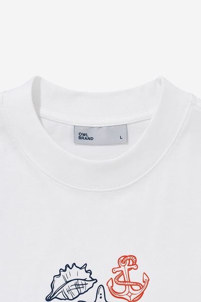 ÁO THUN BOXY CORAL TIMELESS BLUES