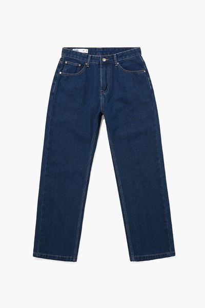 QUẦN JEAN NAM ỐNG ĐỨNG BASIC - Xanh đậm