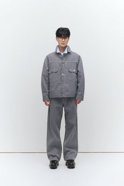 ÁO KHOÁC JEAN REGULAR STRIPED