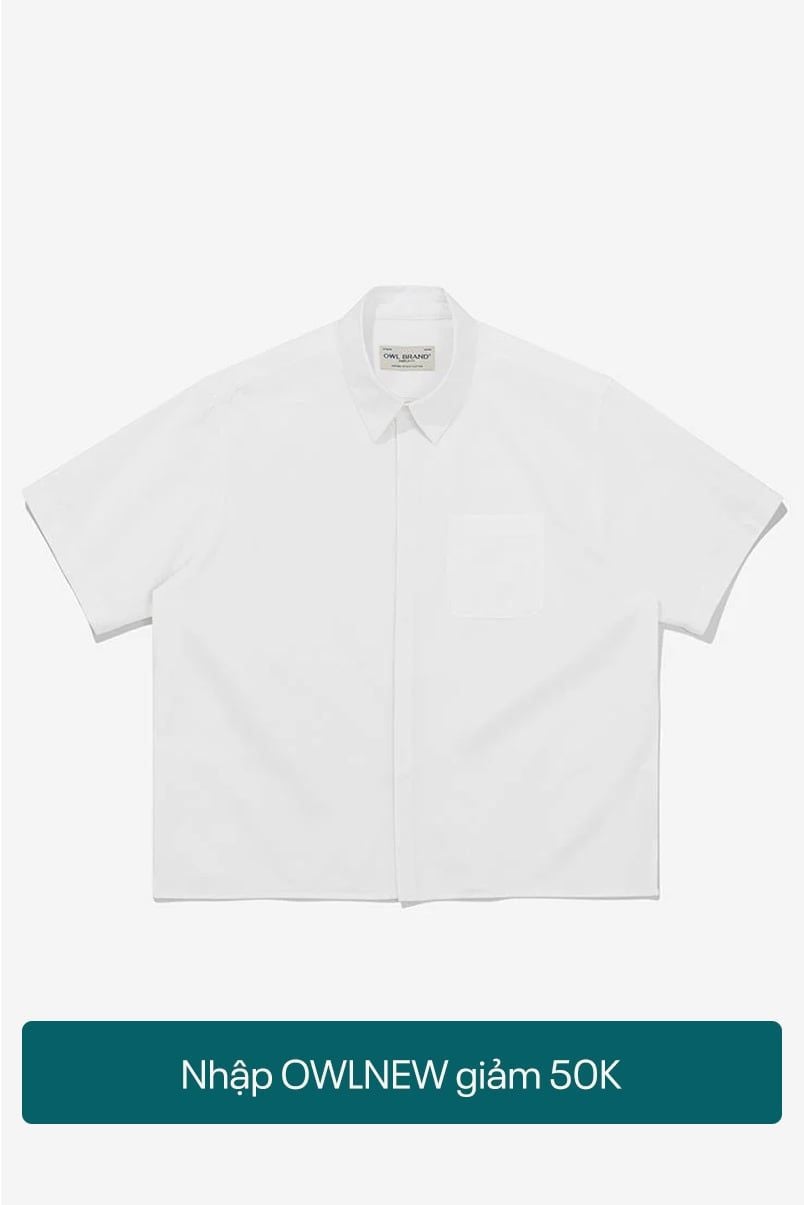 ÁO SƠ MI BOXY OXFORD - Trắng