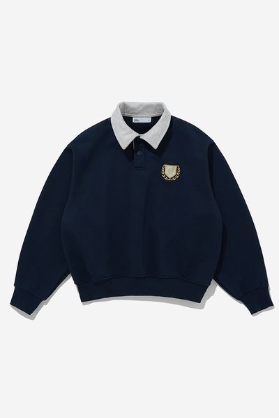 ÁO SWEATER POLO BOXY LEAGUE 2.0 - Navy