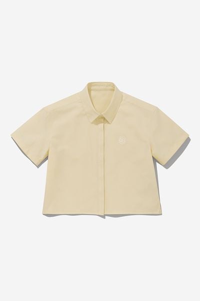 ÁO SƠ MI NỮ BOXY OXFORD - Tan