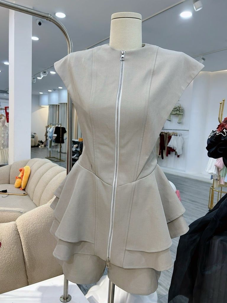 Set áo dây kéo dọc thân kèm cv (G38)