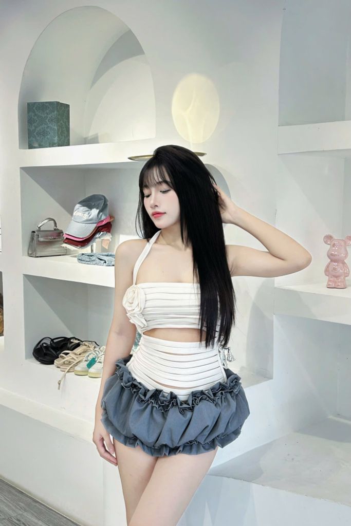 Áo dây yếm kiểu dây hở (F36)