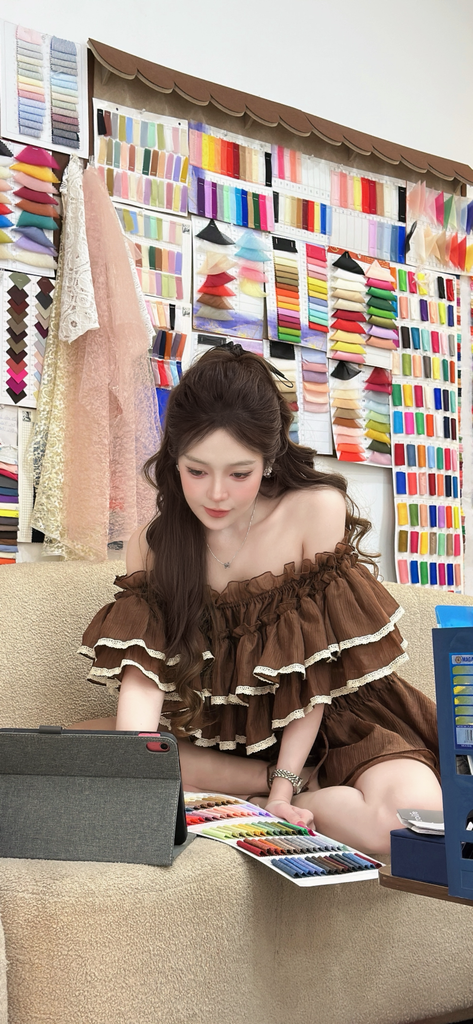Jum trễ vai bèo nhún bo chun (V18)