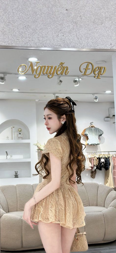 Jum Ren Hoa Dáng Xoè Giả Đầm (U40)
