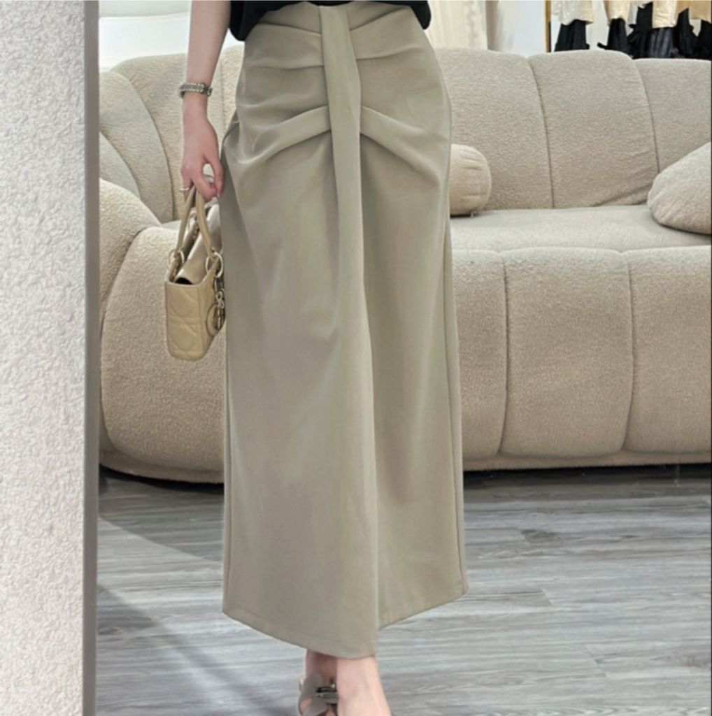 Chân Váy Dài Lưng Cao Dáng Suông (Q39)
