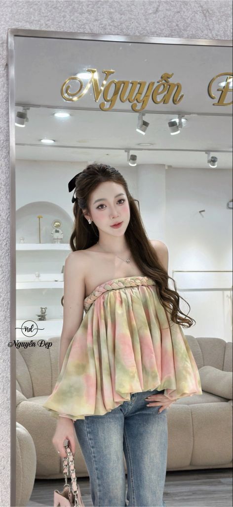 Áo babydoll dáng phồng nữ tính (R19)