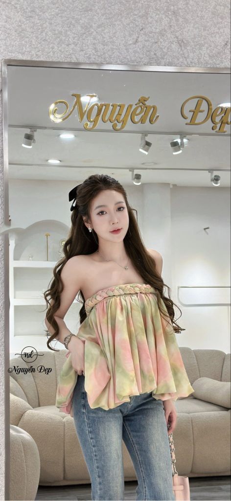 Áo babydoll dáng phồng nữ tính (R19)