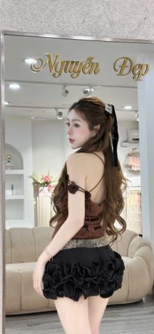 Áo 2 Dây Lụa Phối Kim Sa (S16)