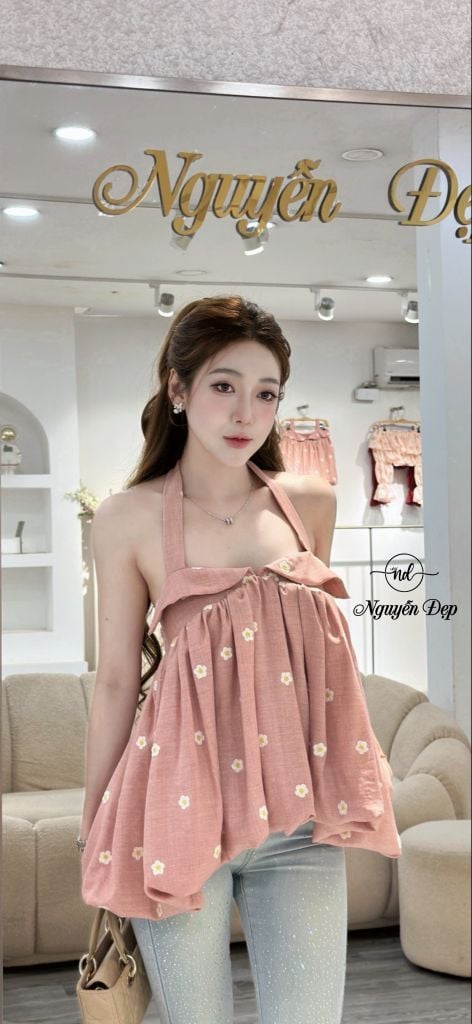 Áo bí hoạ tiết hoa (T99)