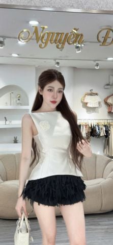 Set áo sát nách phối quần tua rua (U76)