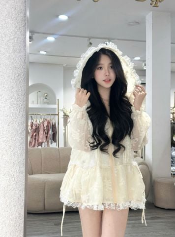 Khoác Baby Doll Ren Hoa (V47)