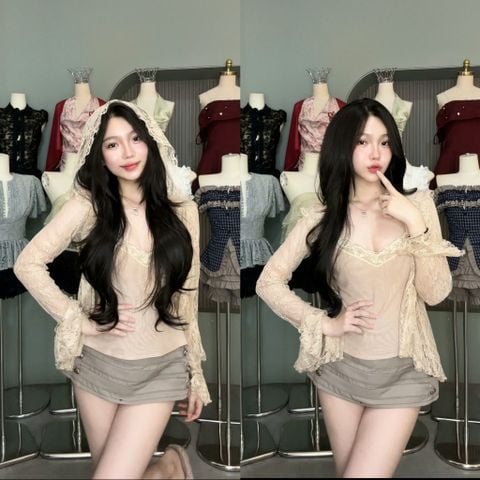 ÁO REN HOA VĂN KIỂU (V55)