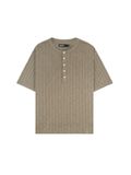  HOWS® FITTED HENLEY T-SHIRT / MOSS 