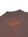  HOWS® POLO BASIC TEE / BROWN 